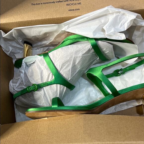 Vince Women's Emerald Green Sandals - Picture 2 of 10